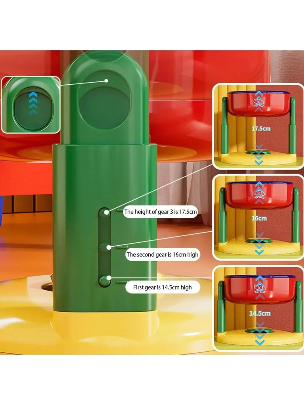 Elevated Dog Bowl Rack Adjustable Height with Suction Cup Brand New